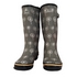 Wide Calf Wellies - Up to 18 inch calf - Grey Dandelion - Wide in Foot and Ankle