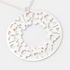 Wattle Wreath Silver Pendant Necklace